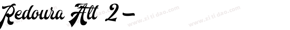 Redoura Alt 2字体转换